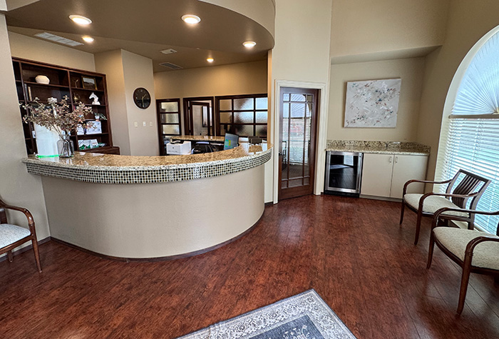 Front reception desk
