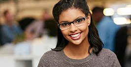 Woman with gorgeous healthy smile