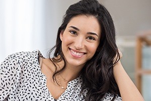 Woman with healthy beautiful smile
